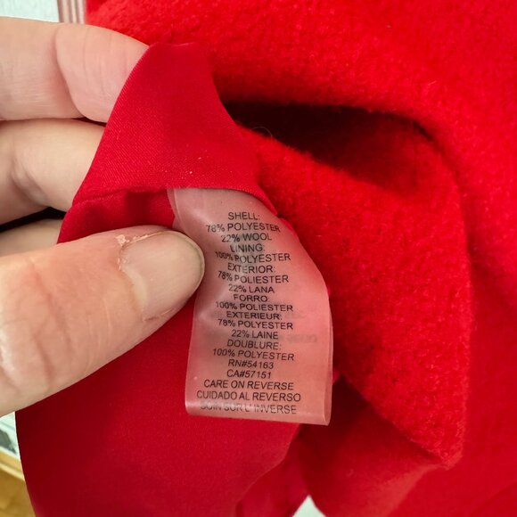 Karl Lagerfield Paris Red Sleeveless Dress Size 8 - Picture 5 of 8